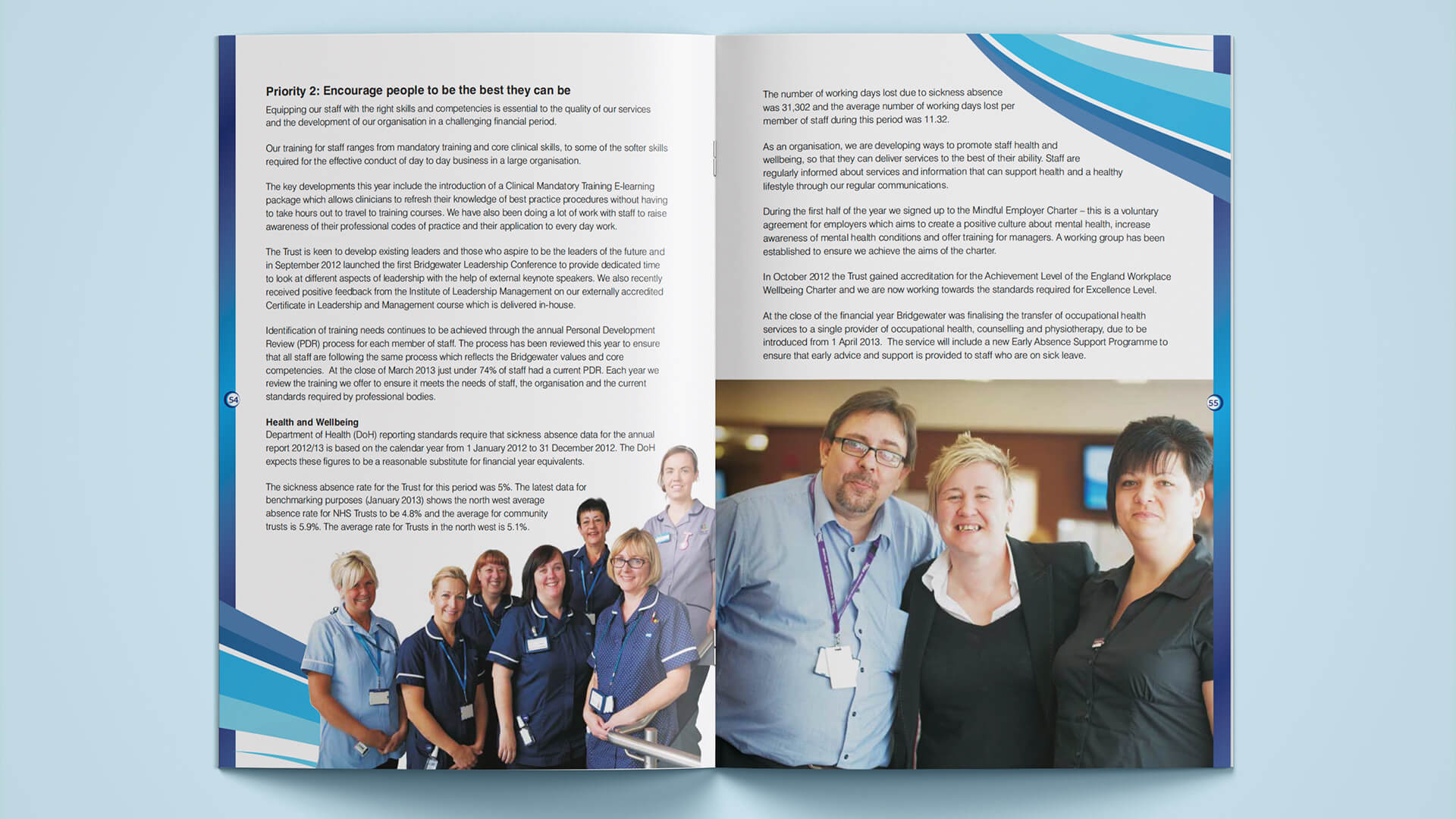 healthcare nhs brochure design