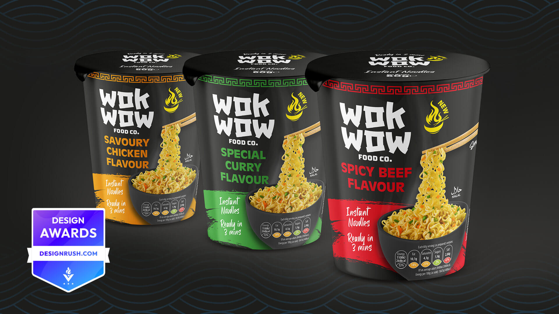 award winning food packaging design on design rush