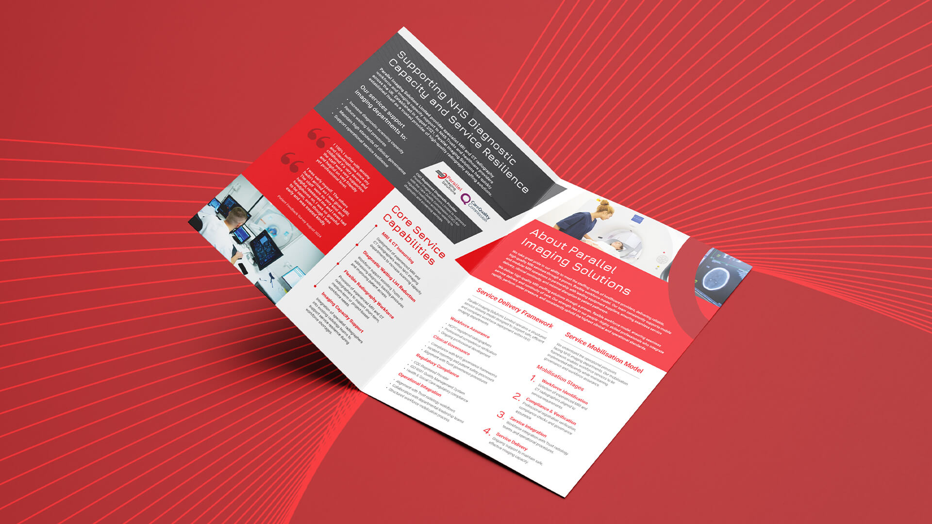 medical literature design for healthcare company