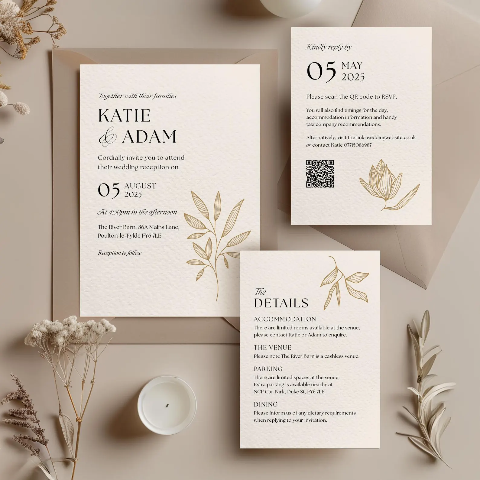 personalised wedding suite